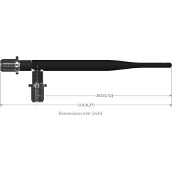 Indoor antenna dimensions - 2dBi